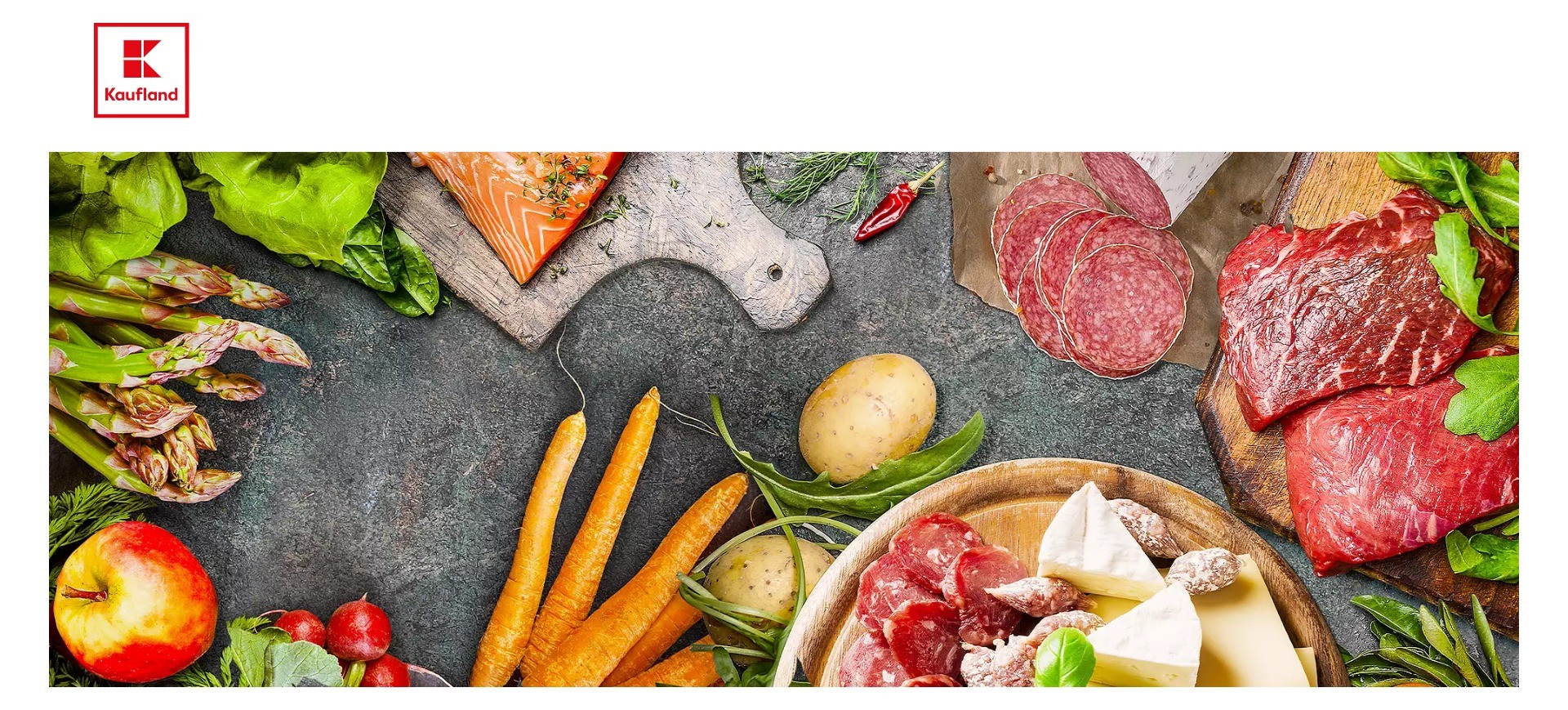 Screenshot of the homepage of kaufland.com, the company’s international website