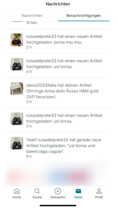 Screenshot of notifications our reader received about the products uploaded by the seller in question