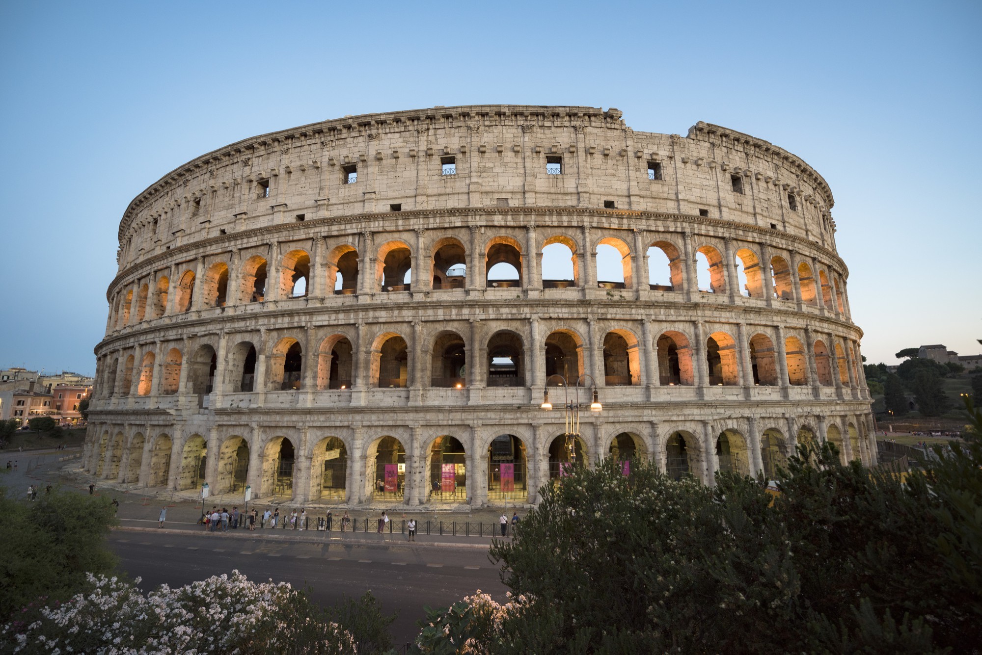 An image of the Colosseum in Rome