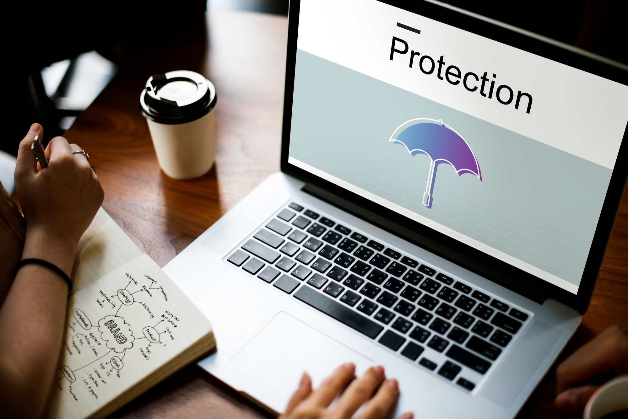 Symbolic image for the search for a brand protection solution and a concept for a brand