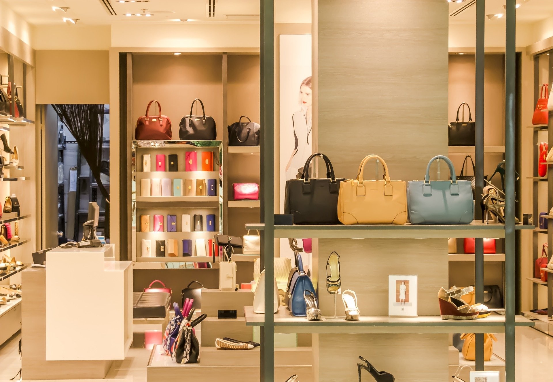Image: A carefully designed store displaying a luxury brand’s products and image