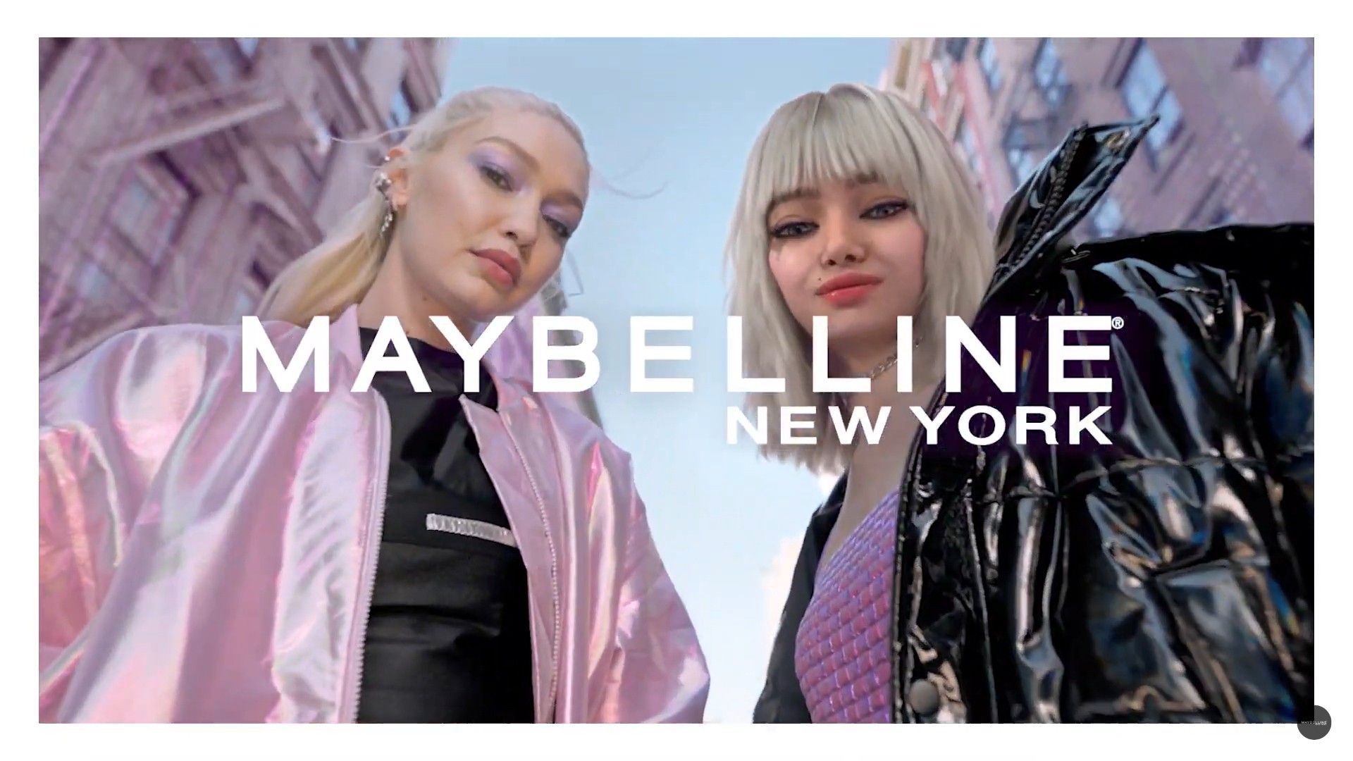 Still image of Maybelline’s ad featuring May on the right and real-life model Gigi Hadid on the left https://xsmultimedia.com/2023/03/08/maybelline-introduces-its-first-ever-avatar-in-a-new-global-campaign/ 