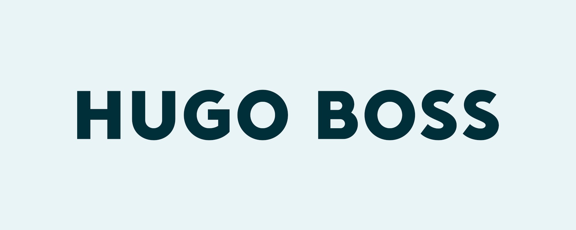 Hugo Boss Logo dunkel Abstand