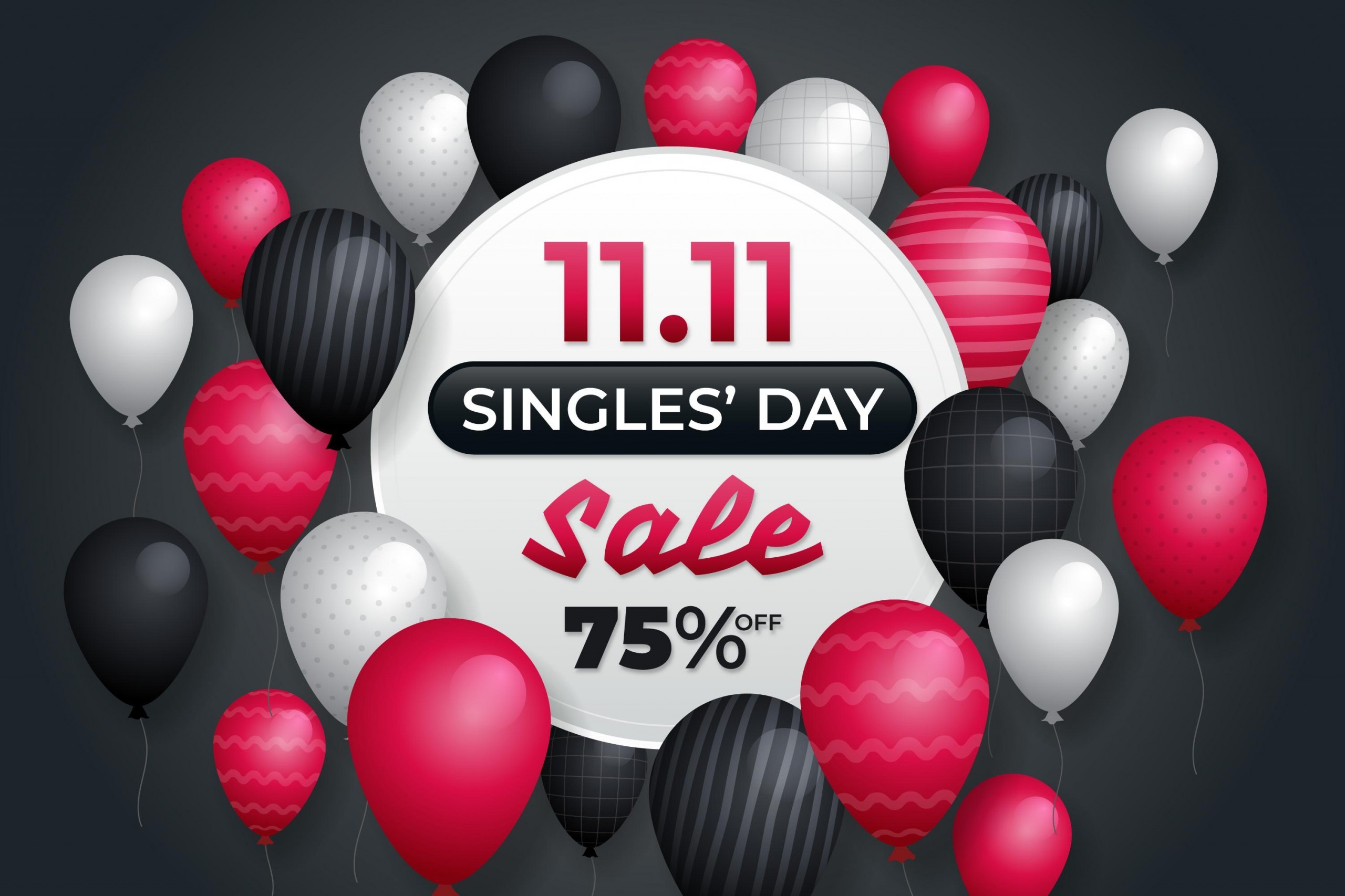 Image of a Singles’ Day sales poster